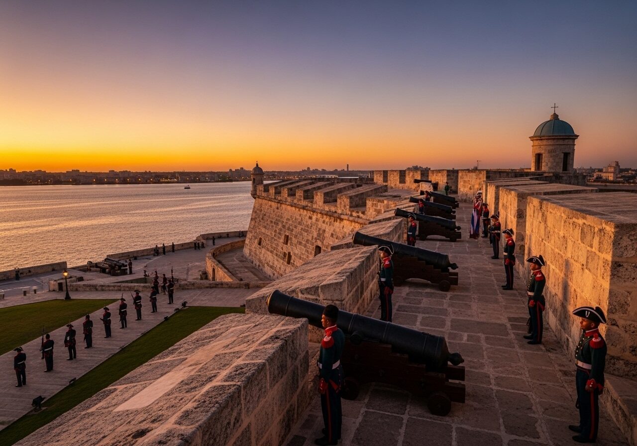 Fortaleza de San Carlos de la Cabaña mit Kanonen