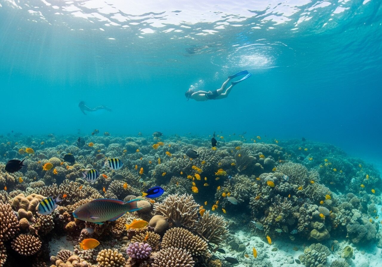 Bunte Unterwasserwelt beim Schnorcheln in Varadero